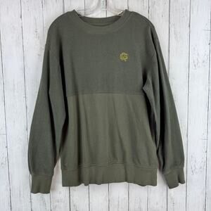 Random Golf Club Dark Green Cotton Pullover Crew Sweater Sweatshirt Size Large